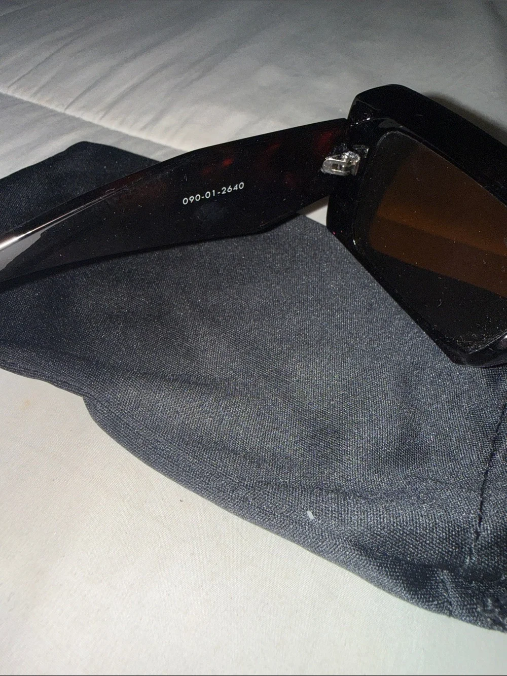 Square Oversized Tortoiseshell Sunglasses